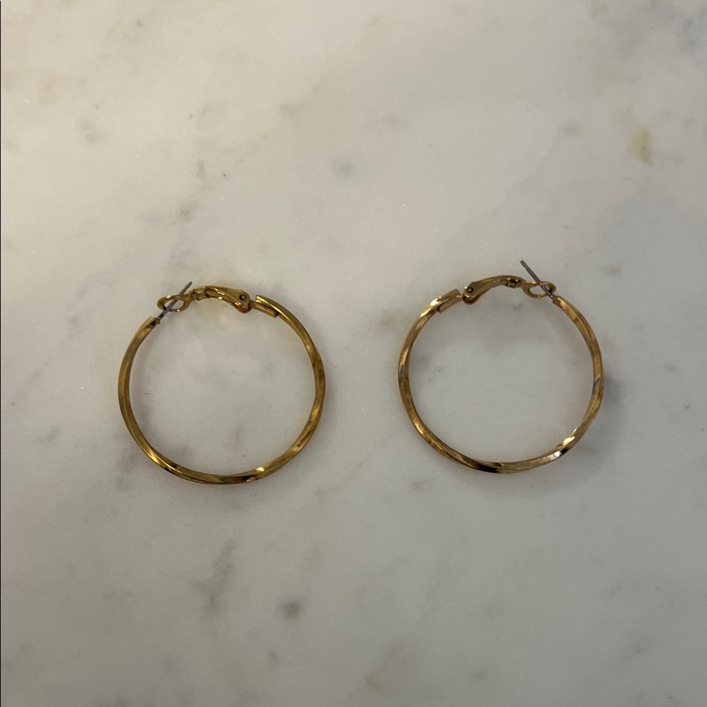 Classic Gold Hoop Earrings - Women's Jewelry